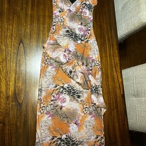 Elegant Multicolor Sleeveless Dress